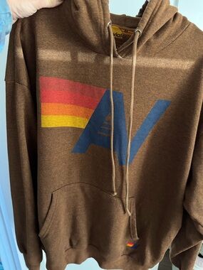 Aviator Nation Brown Womens Hoodie! Size M!
